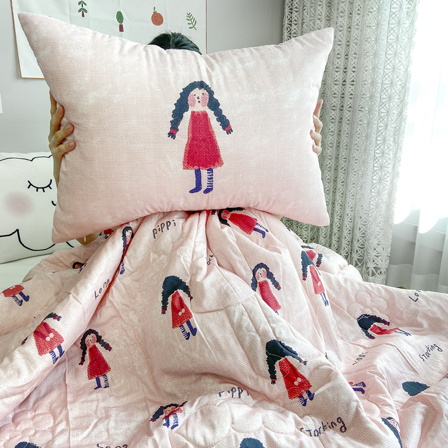 [drawing AMY] Pippi Long Stocking four seasons bed comforter set