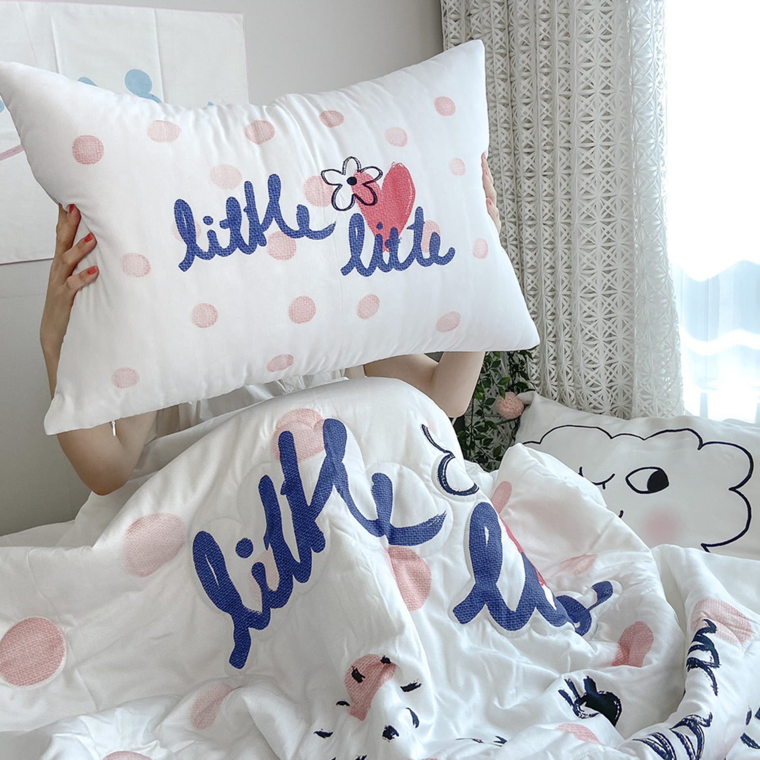 [drawing AMY] Lalala four seasons bed comforter set