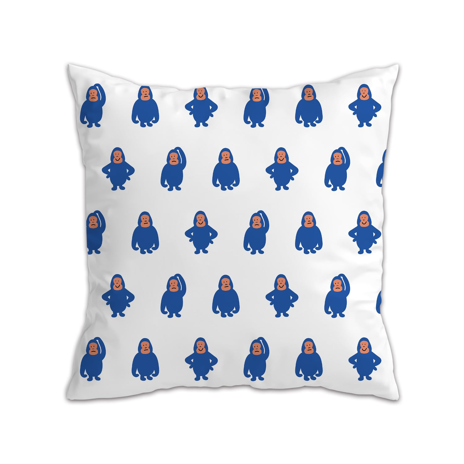 [a.o.b] Gorilla blue cushion