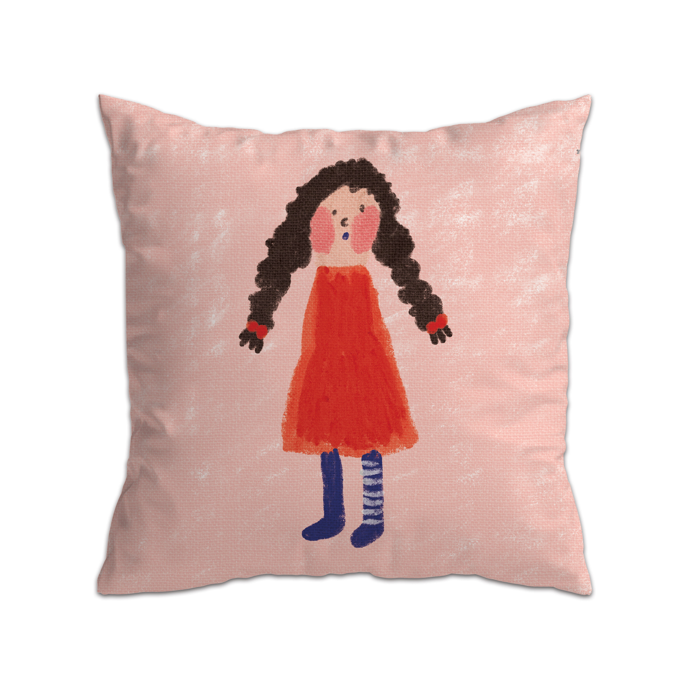[drawing AMY] Pippi Long Stocking Cushion