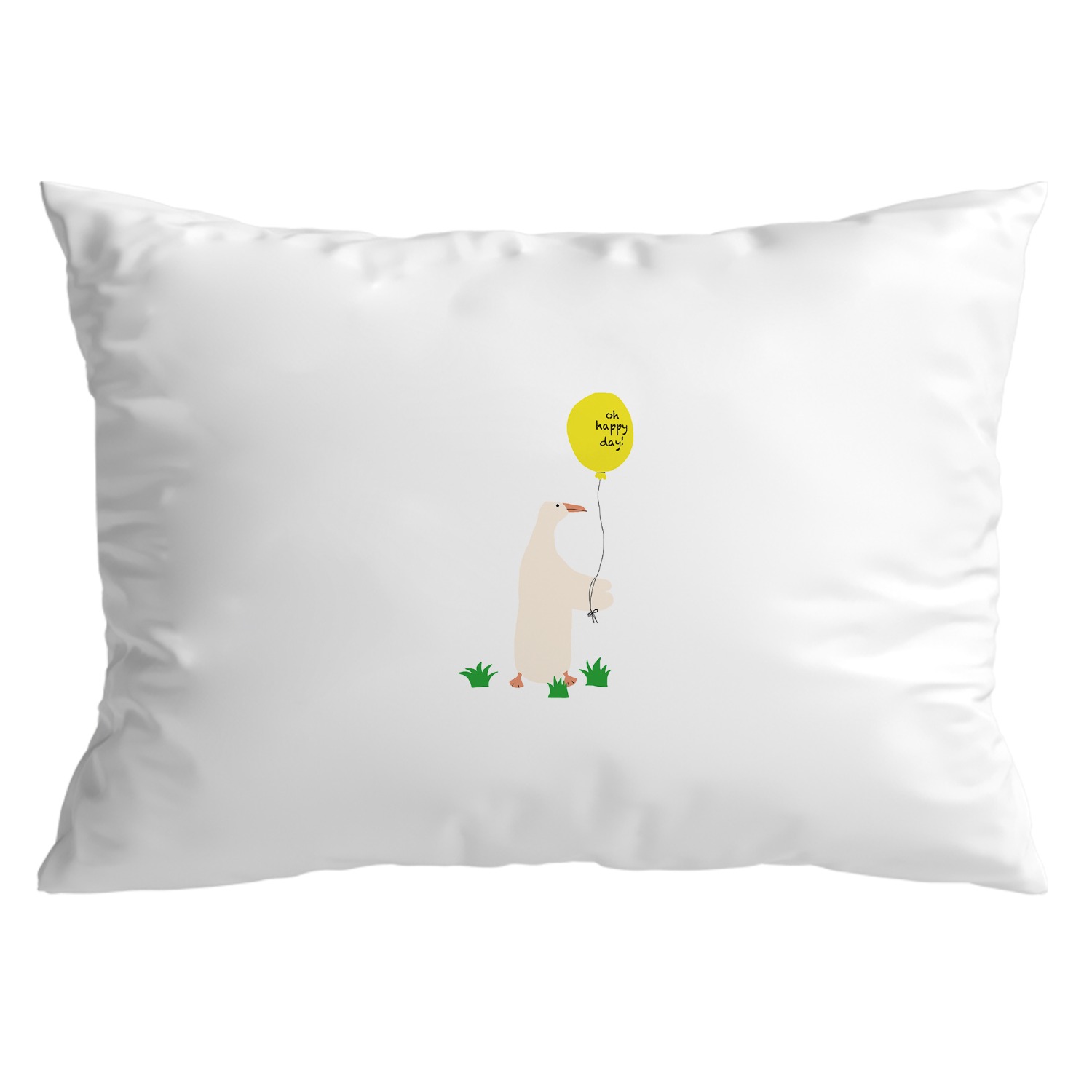 [drawing AMY]Happy duck Pillow cover