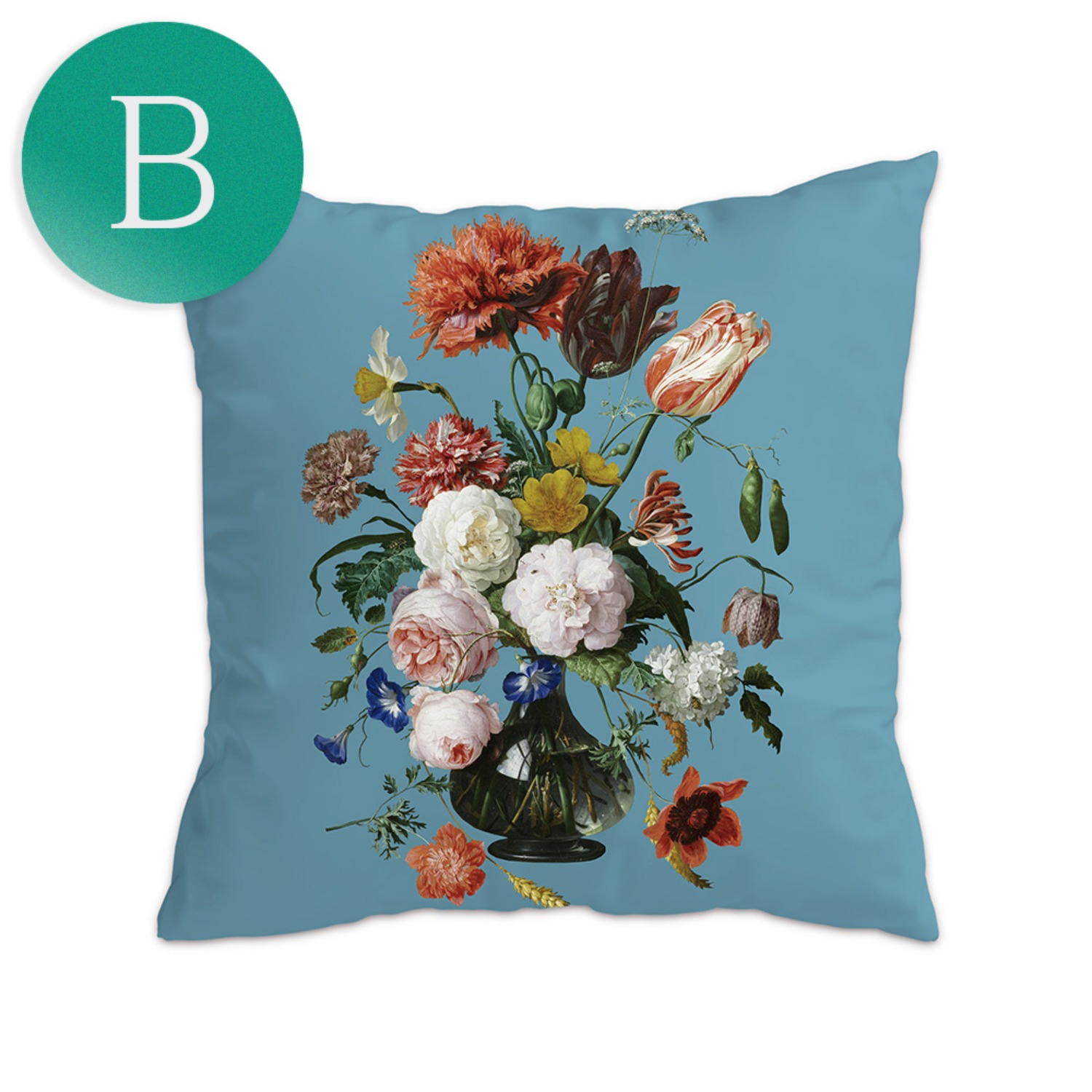 [B품세일] Bloom Blue Cushion