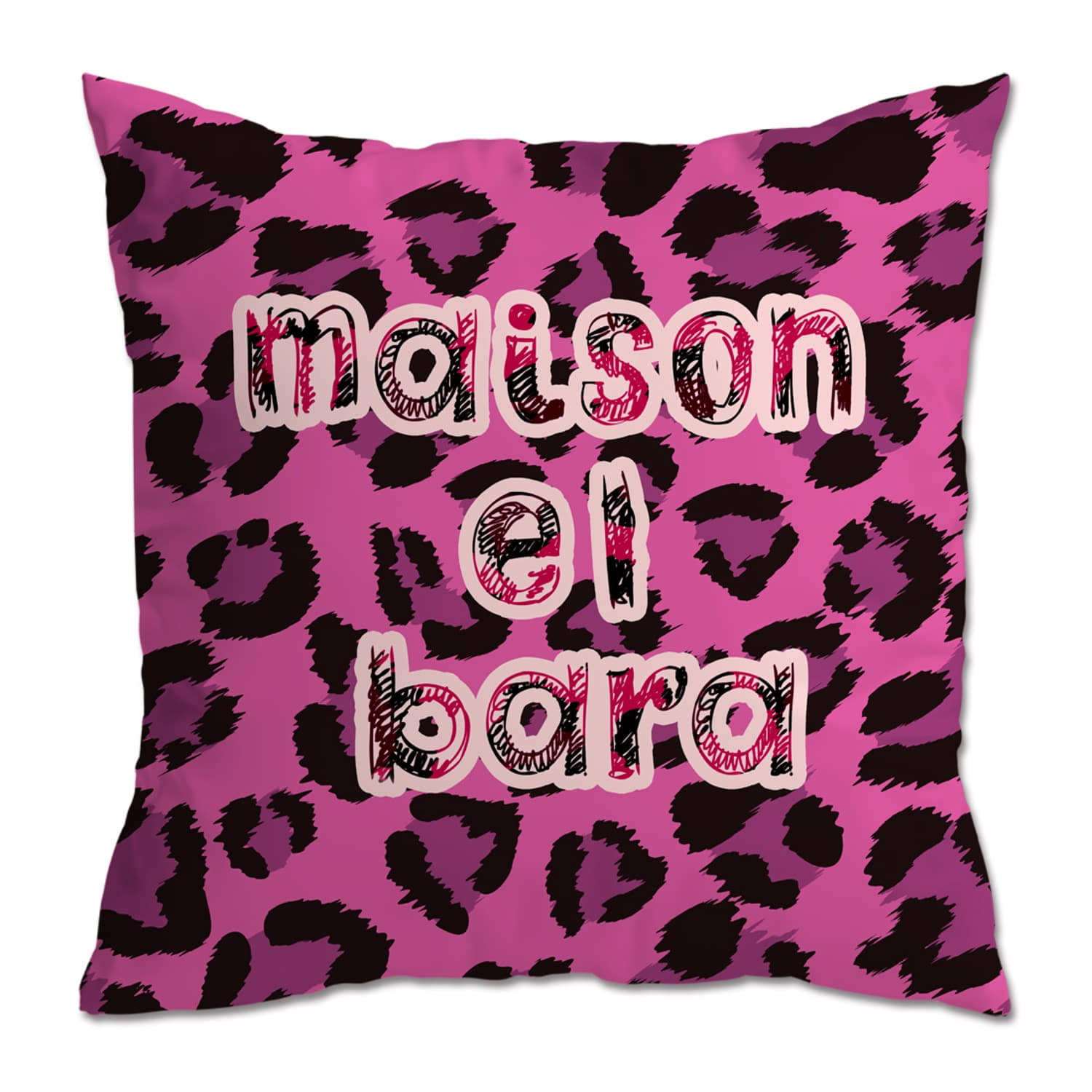 [maison el BARA] Cheetah Pink Cushion