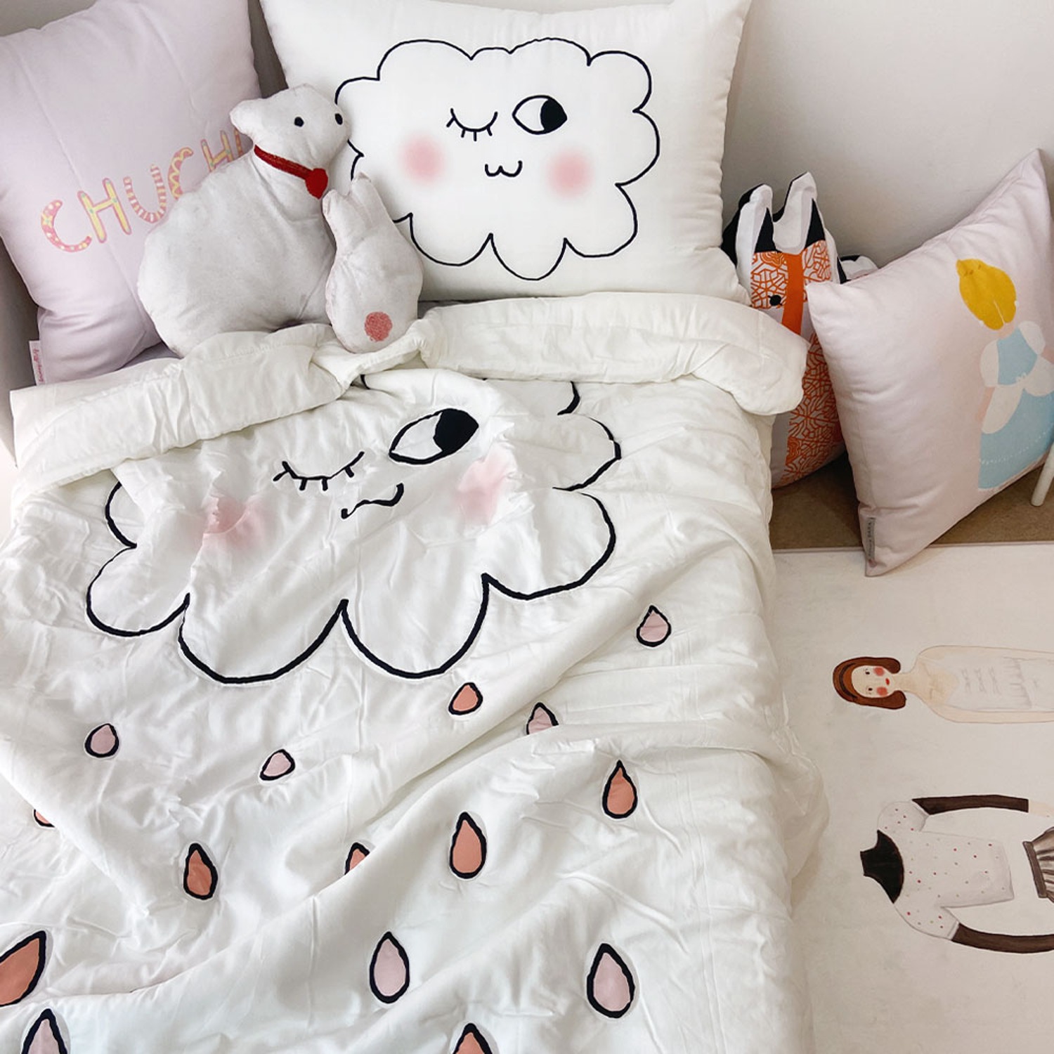 [drawing AMY] Lollipop summer bed comforter set