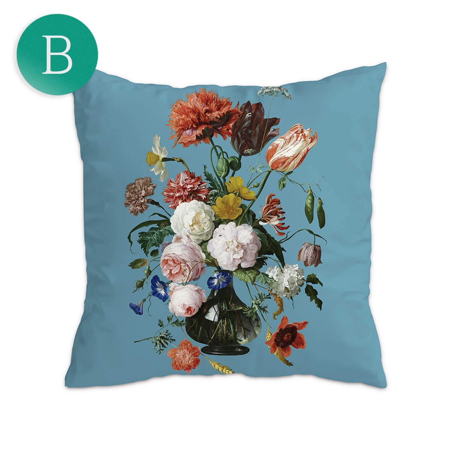 [B품세일] Bloom Blue Cushion