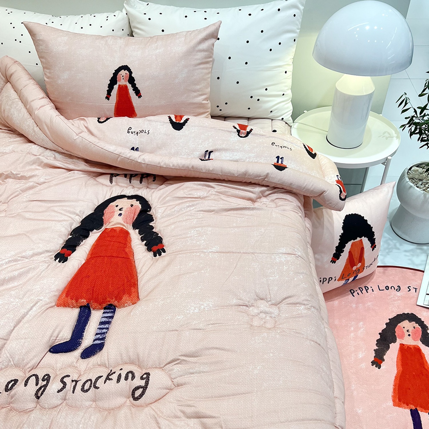 [drawing AMY] Pippi Long Stocking bed comforter set